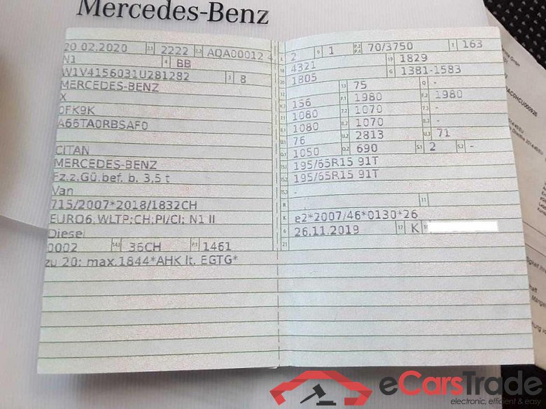 Mercedes-Benz Citan Kasten (BM 415)(09.2012->) DE - Ka4 109 CDI EU6d-T, Lang (A2)(EURO 6d-TEMP), 2019 - 2021 #5