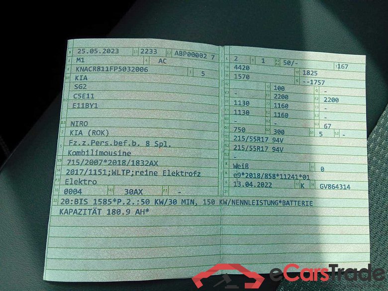 Kia Niro (SG2)(2022->) DE - SUV5, Vision (64,8kWh), 2022 - 2024 #3