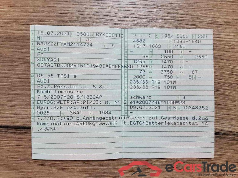 Audi Q5 (FYG)(06.2020->) DE - SUV5 55 2.0 TFSI e quattro EU6d, edition one (EURO 6d), (Facelift) 2021 - 2 #4