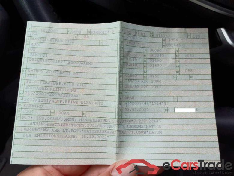 Audi e-tron Sportback (GEA)(11.2019->) DE - SUV5 50 quattro, S line, 2019 - 2023 #2