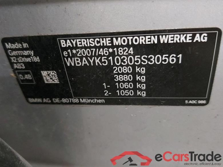 BMW - BMW X2 sDrive18d 136PK Advantage Pack Business With Heated Seats & Front Mem Seat & Travel Pack & Rear Camera #6