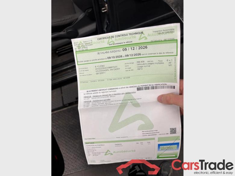 VOLKSWAGEN Caddy Maxi Life 2PLC Caddy Maxi Trendline 7-places 3006 mm 1,6 l TDI  102ch (75KW) Boîte manuelle 5 vitesses #6