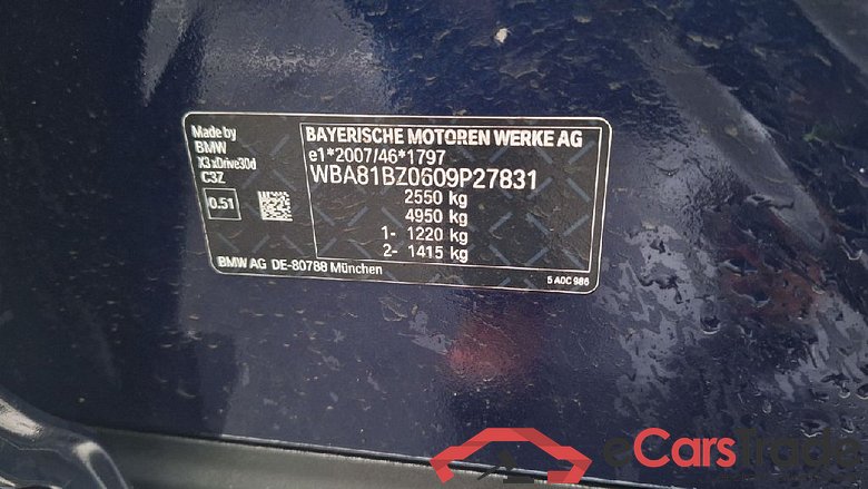 Baureihe X3 xDrive 30 d 3.0 210KW AT8 E6d #5