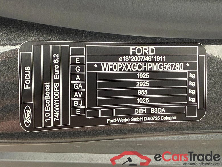 Focus Turnier Cool & Connect 1.0 EcoBoost 74KW MT6 E6d #5